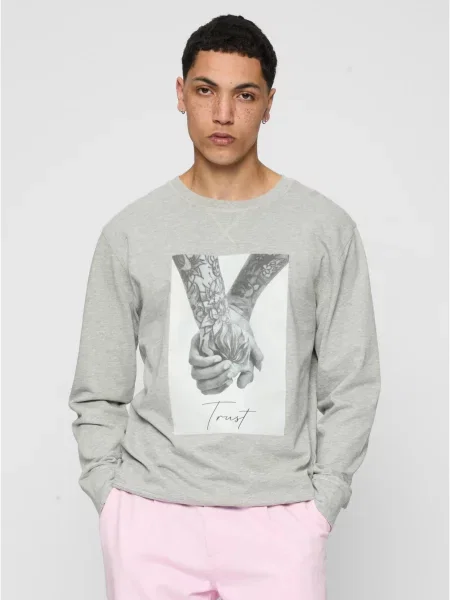 Dukserice Mister Tee siva