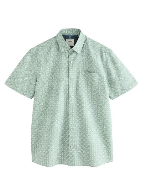 Next Košulja pastelno zelena bijela