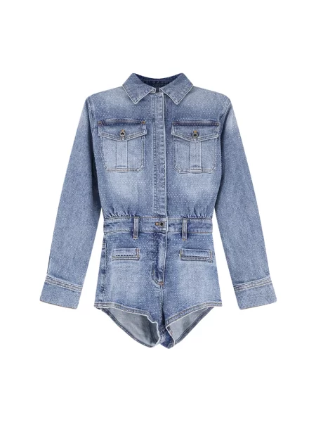 Kryształ górski kombinezon Self-portrait niebieski