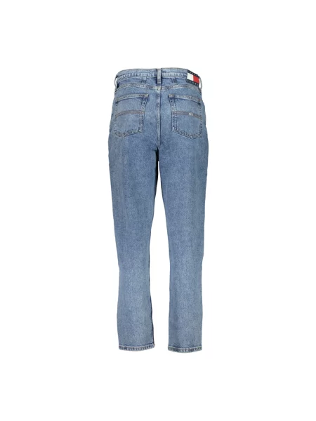 Zwężane dżinsy Tommy Hilfiger Mom zwężany niebieski