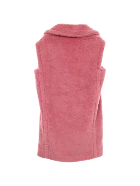 Ursuleț de pluș palton Max Mara fără mâneci roz