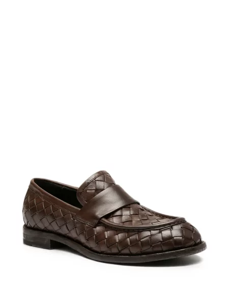 Pantofi loafer Officine Creative din piele maro