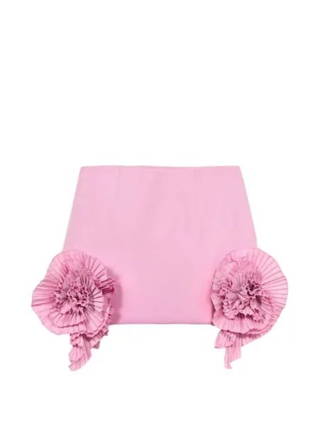 Tafta fusta mini Blumarine roz