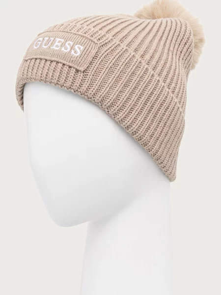 Guess шапка з помпоном AMORETTE