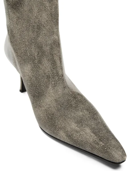 Botine Alexander Wang din piele gri