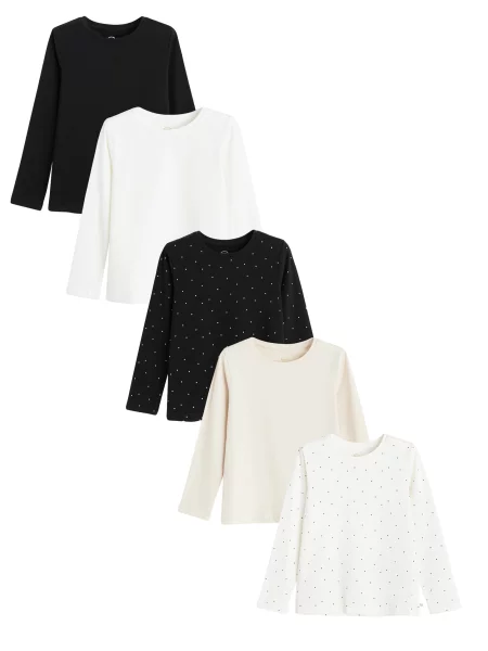 COOL CLUB by SMYK Tricou bej deschis / negru alb