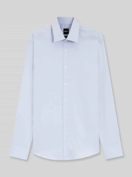 Koszula casualowa z mieszanki bawełny w kroju regular fit model Boss błękitna