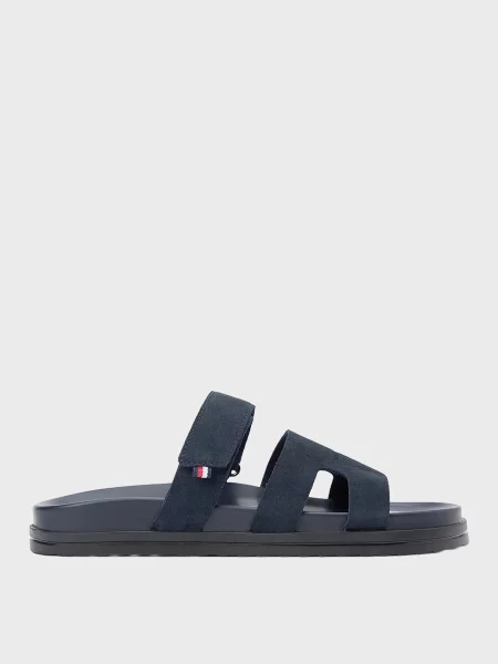 Замшеві шльопанці Tommy Hilfiger сині