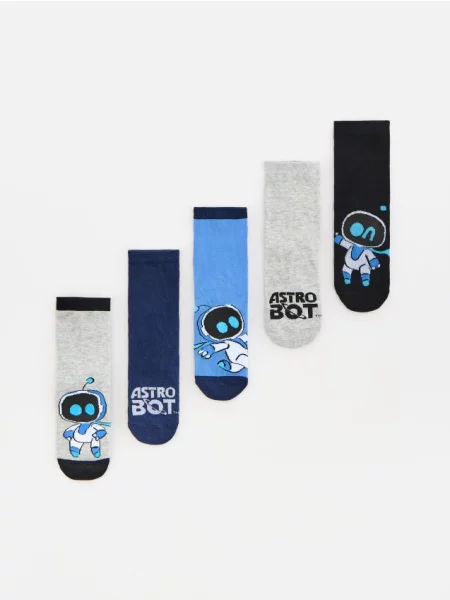 Reserved Шкарпетки Astro Bot 5 pack темно-синій сині