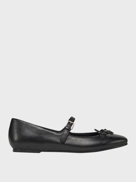 Кожаные балетки Guess черные