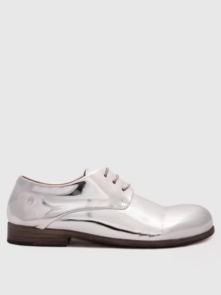 Сріблясті шкіряні дербі Capozucca Marsell