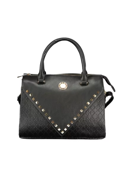 Torebka Laura Biagiotti z nitami czarna
