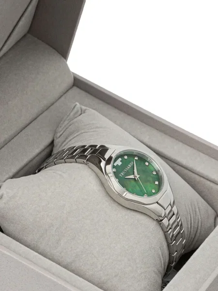 Часовници Trussardi с кристали зелено