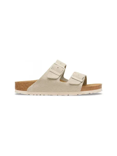 Birkenstock papuci din piele Arizona alb
