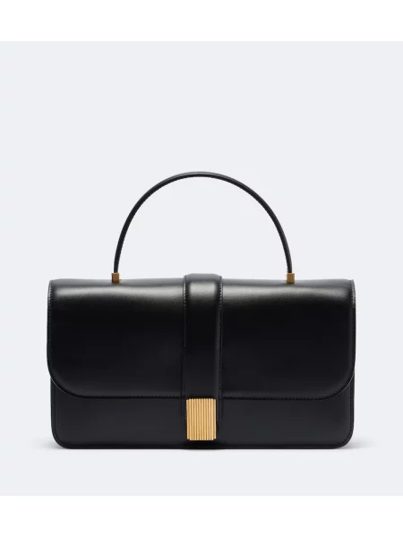 Top Khaite din piele negru