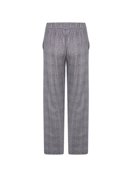 Pantaloni Why Ci în carouri cu imagine gri