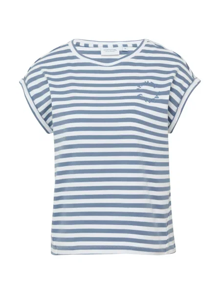 Comma casual identity Tričko opálová bílá