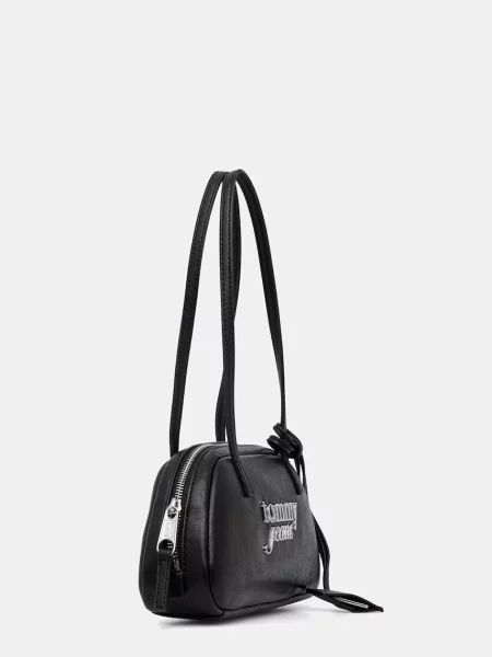 Tommy Jeans Geantă de umăr / argintiu negru