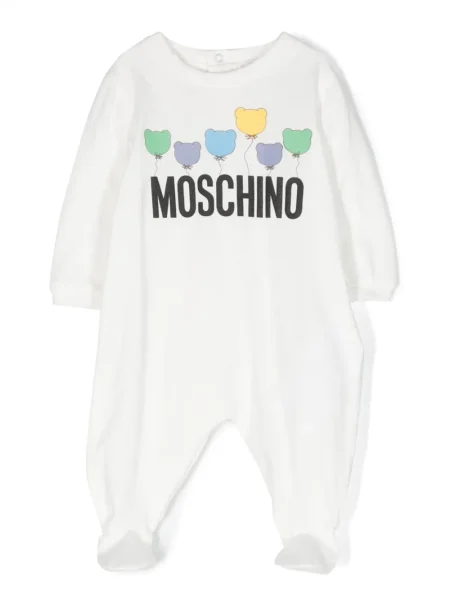 Piżama dziecięca Moschino biała