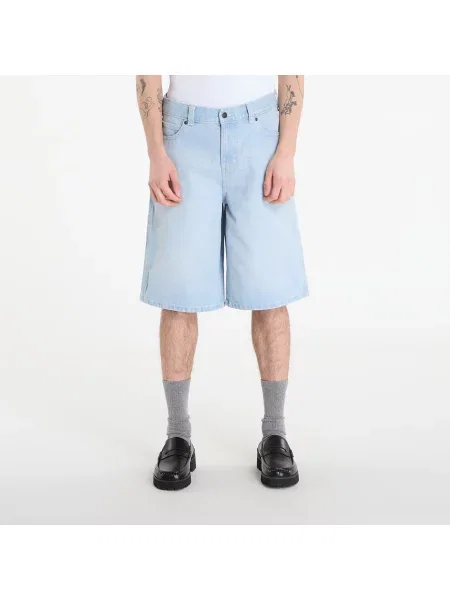 Dickies Loose Short Jeans Fog Blue modré