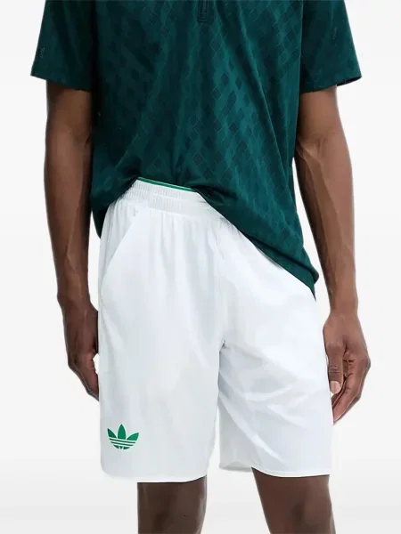 Ριγέ γυμναστήριο σορτς Adidas με σχέδιο μπλε