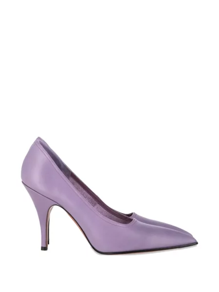 Pantofi cu toc Victoria Beckham din piele violet