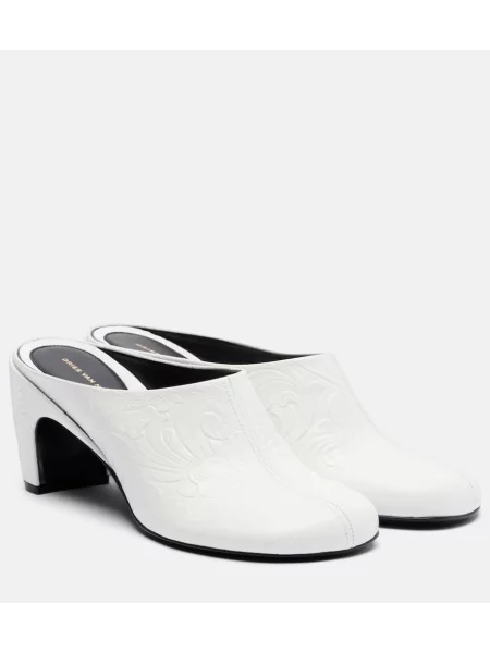 Usnjene mules Dries Van Noten bela