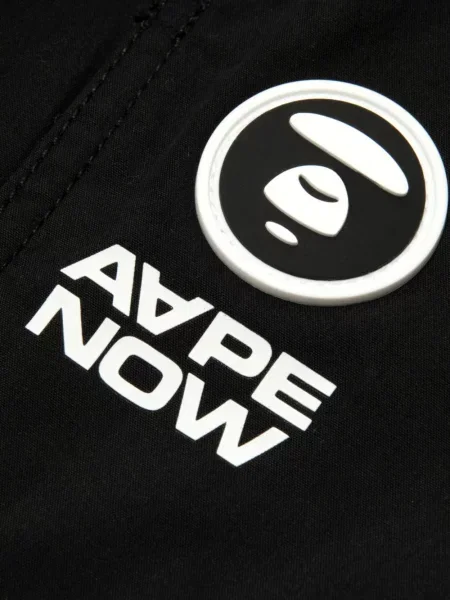 Σορτς Aape By *a Bathing Ape® με σχέδιο με κορδόνι μαύρο