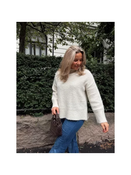 Sweter Hést wełniany biały