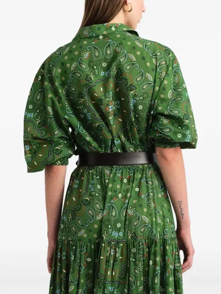 Cămașă Cara Cara cu imagine verde