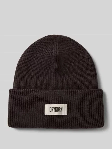 Czapka beanie z naszywką z logo model LOAH' Drykorn