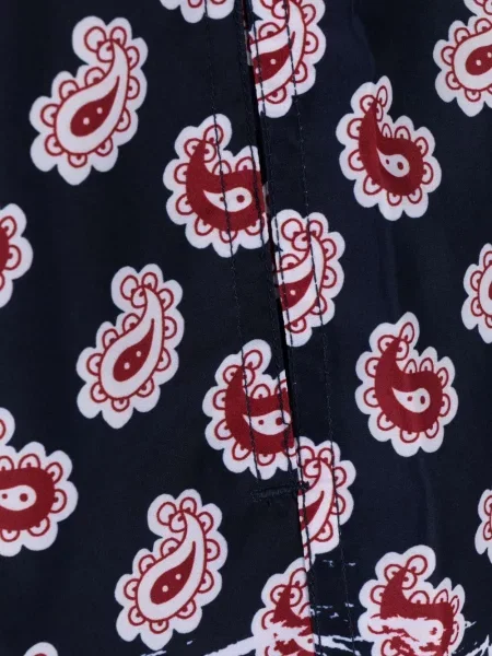 Spodní díl plavek Etro s potiskem s paisley potiskem modrý