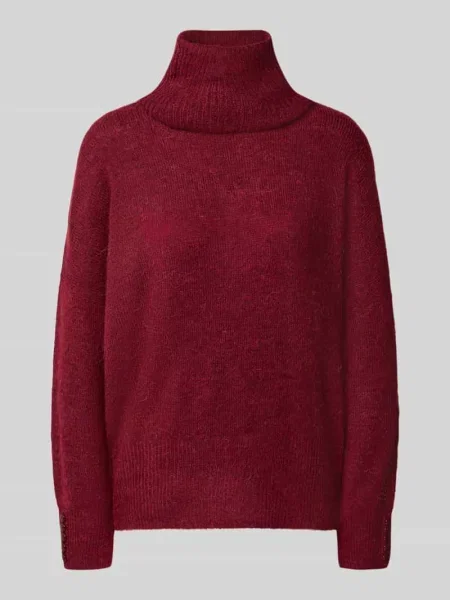 Sweter z dzianiny o kroju relaxed fit z golfem model IHKAMARA' Ichi