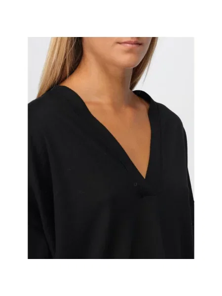 Dzianinowy sweter Liviana Conti czarny