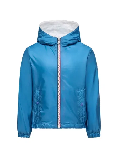 Kurtka dziecięca Moncler Enfant niebieska