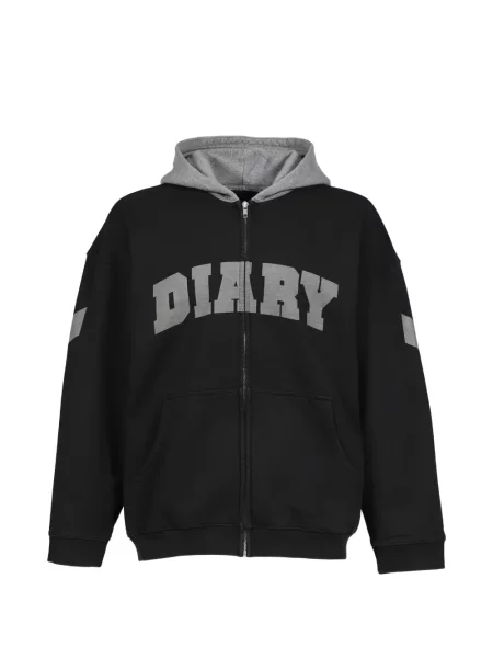 Hanorac cu glugă Diary 1999 cu imagine negru