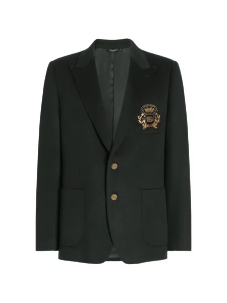 Geacă Dolce & Gabbana din cașmir verde