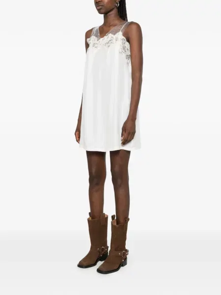 Rochie Maison Margiela din tul maro