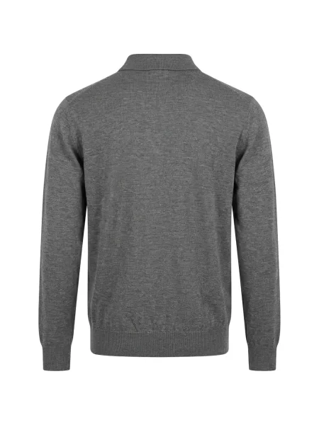 Gulerat tricou polo Tombolini gri