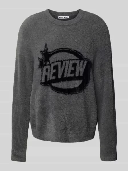 Sweter z dzianiny z imitacji futerka Review