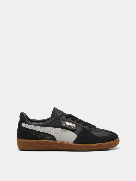 Кожаные кеды Puma черные
