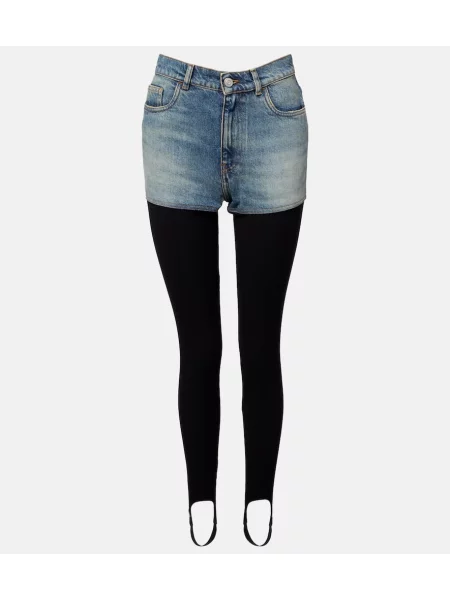 Skinny jeansy skinny Coperni niebieskie