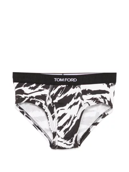 Zebra mintás alsó Tom Ford nyomtatás fekete