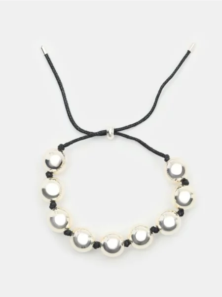 Браслет Sinsay с бисером серебряный