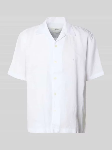 Koszula casual o kroju relaxed fit z mieszanki lnu i bawełny model RLXCLAY' Selected Homme biała