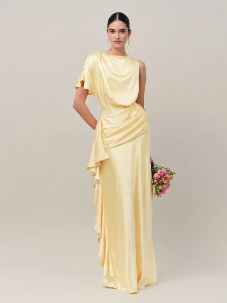 BWLDR Rochie de seară AZURE' galben