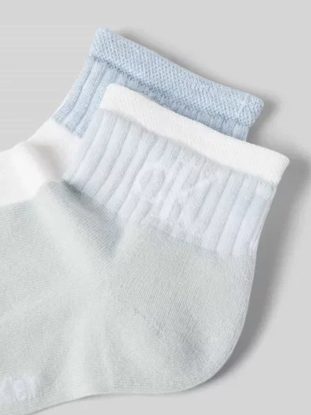 Calvin Klein Jeans Skarpety Kobiety Dżersej niebieski|biały wzorzysty białe