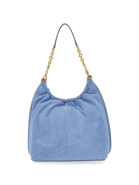 Duża kopertówka Michael Michael Kors koronkowa brązowa