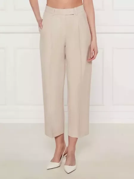 Tommy Hilfiger pantaloni din amestec de in bej