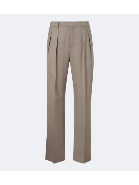 Pantaloni Saint Laurent de lână gri